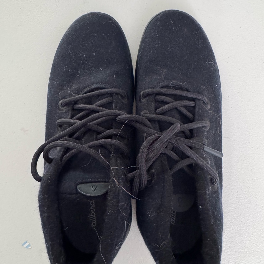 allbirds Men's Black Wool Runner Sneakers